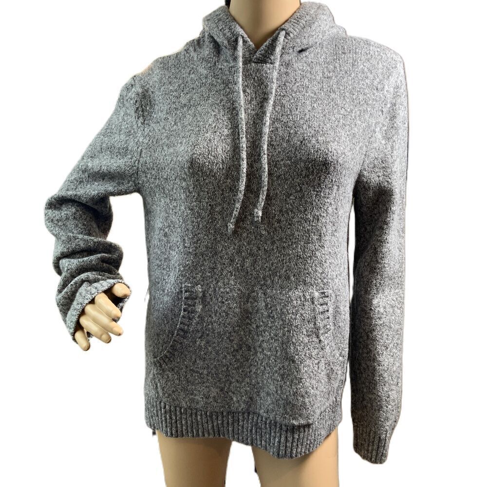 Old Navy Gray Kangaroo Pocket Drawstring Pullover Hoodie Sz Med Normcore Grunge‎